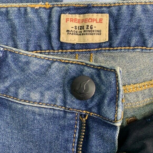 Free People Jeans 26 Low Rise Flare Vintage Cotton - Picture 2 of 8